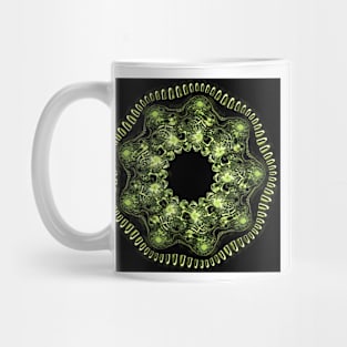 beyond simple fractals minute spirals in yellow gold Mug